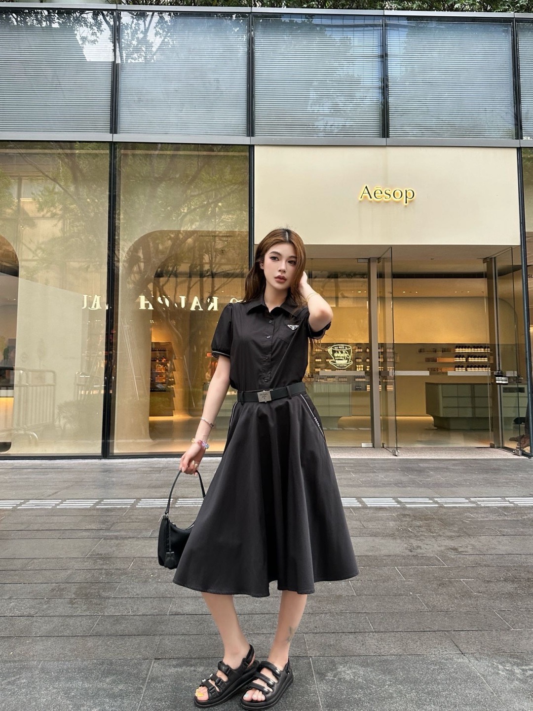 Pra New belted skirt