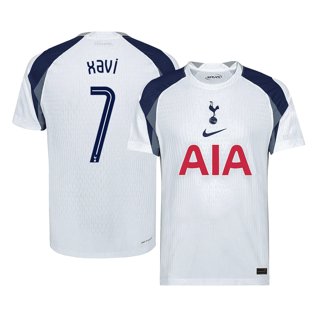 XAVI #7 Tottenham Hotspur Home Player Version Soccer Jersey 2025/26 - UCL