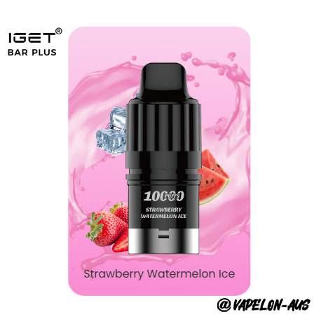 IGET BAR PLUS S3 POD 10000 Puffs - Strawberry Watermelon lce