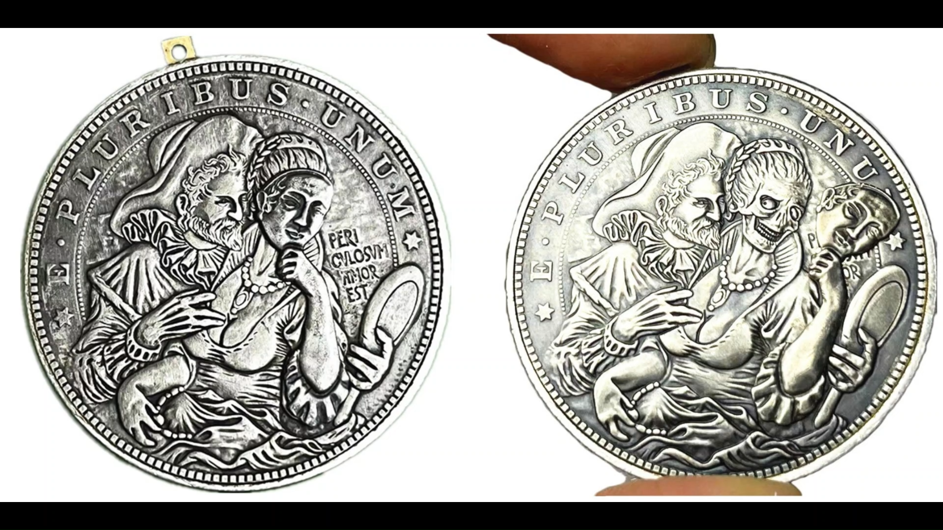 USA Movable Mechanical Coin Roman Booteen Hobo Nickel Morgan Dollar Mask Girl Moving Mask Amazing Art Collectible Creative Gift Handmade Commemoration Coin