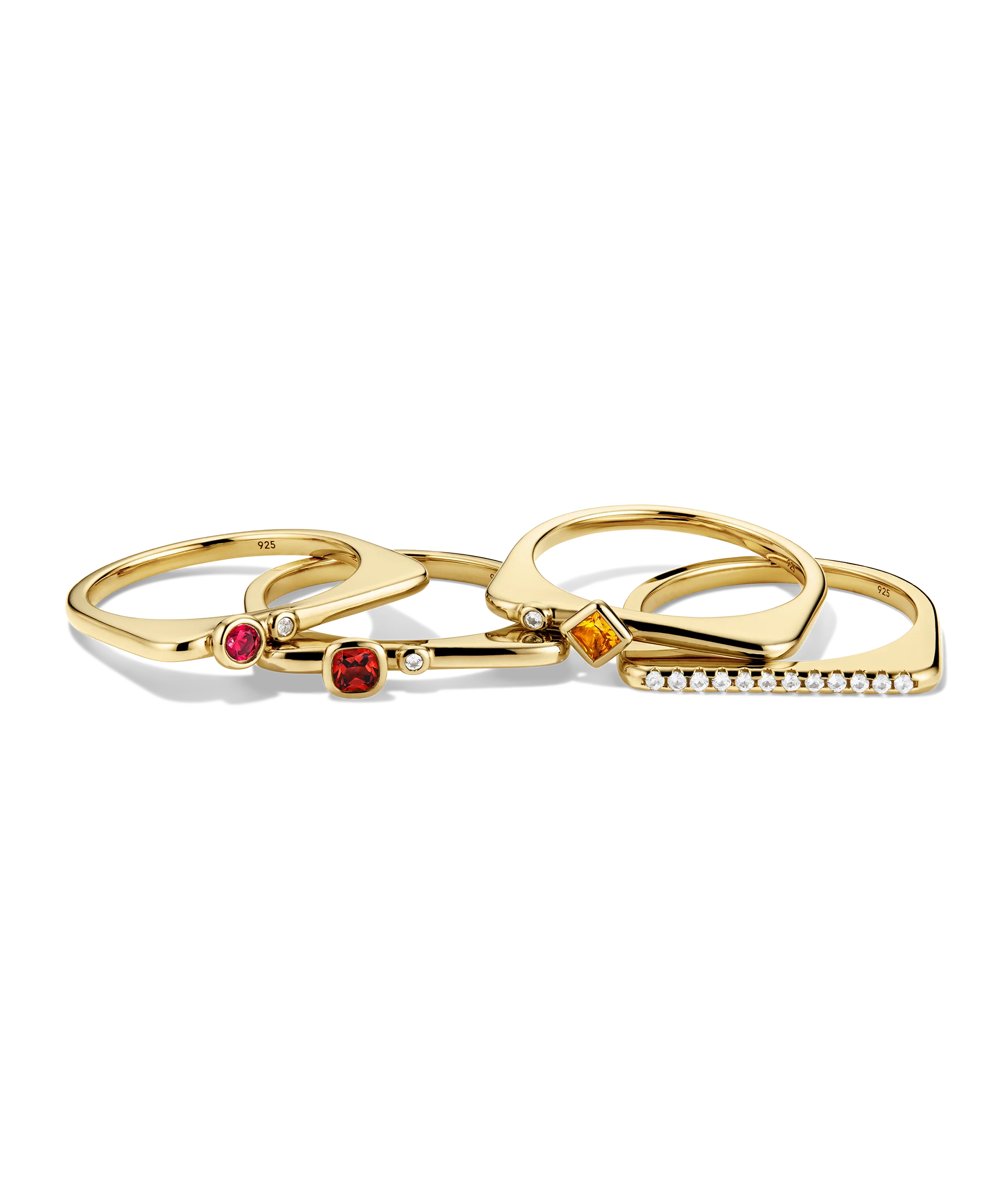 Pavé Puzzle Stacking Ring
