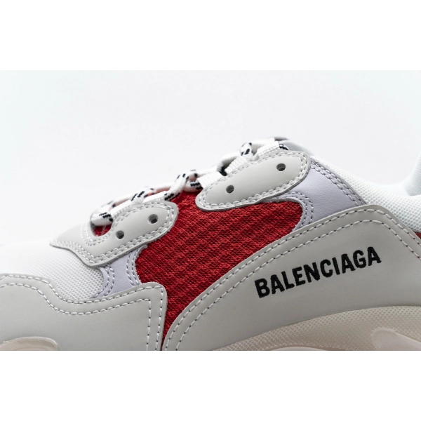 Balenciaga Triple S White Red 544351 W09E1 4552