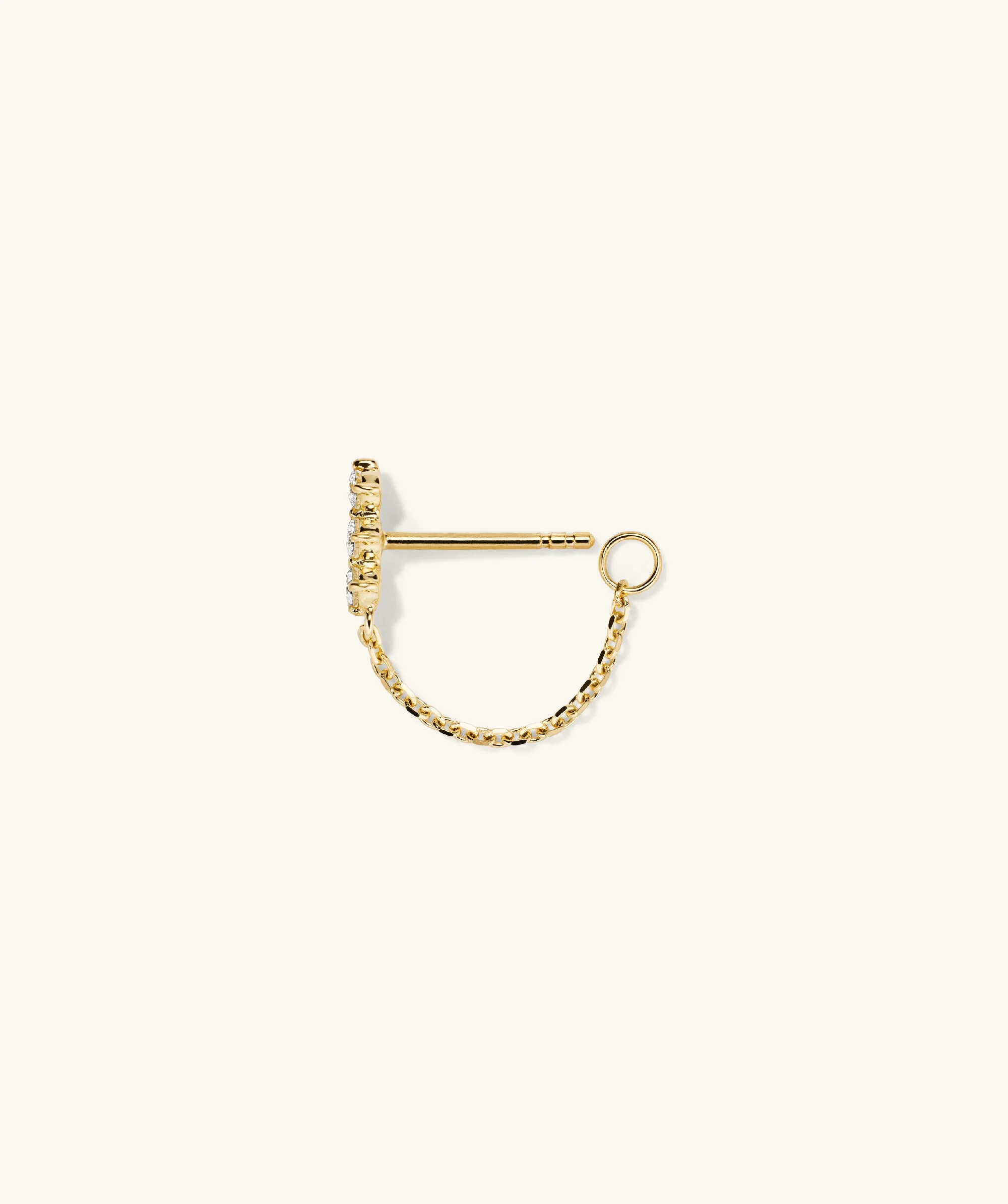 Single Trio Chain Stud