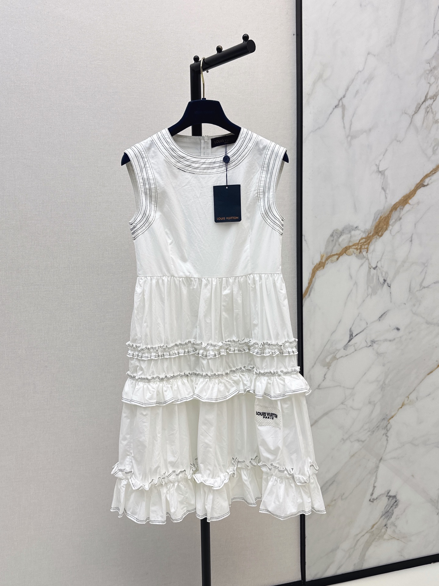 Louis New patchwork sleeveless dress