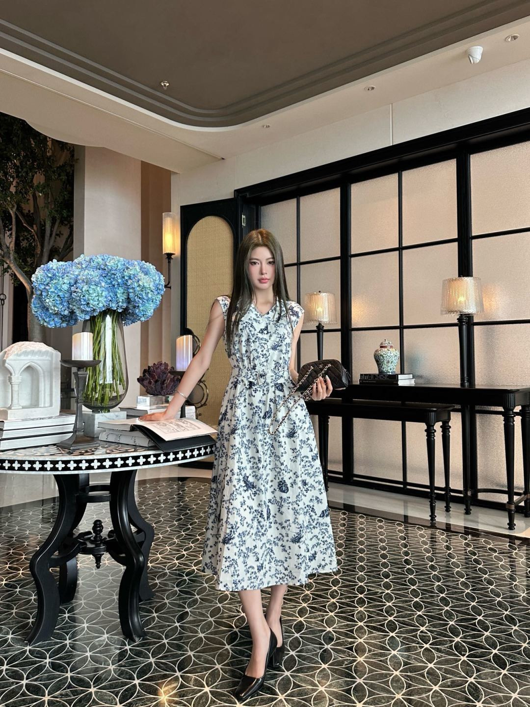 CD New floral print dress