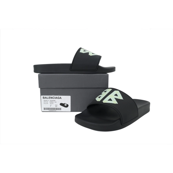 Balenciaga Round-Toe One-Strap Slippers