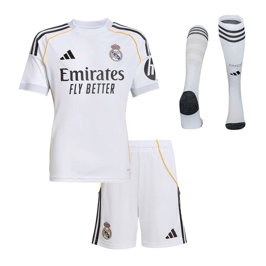 Real Madrid Kid's Home Full Kit - Jersey+Shorts+Socks 2025/26