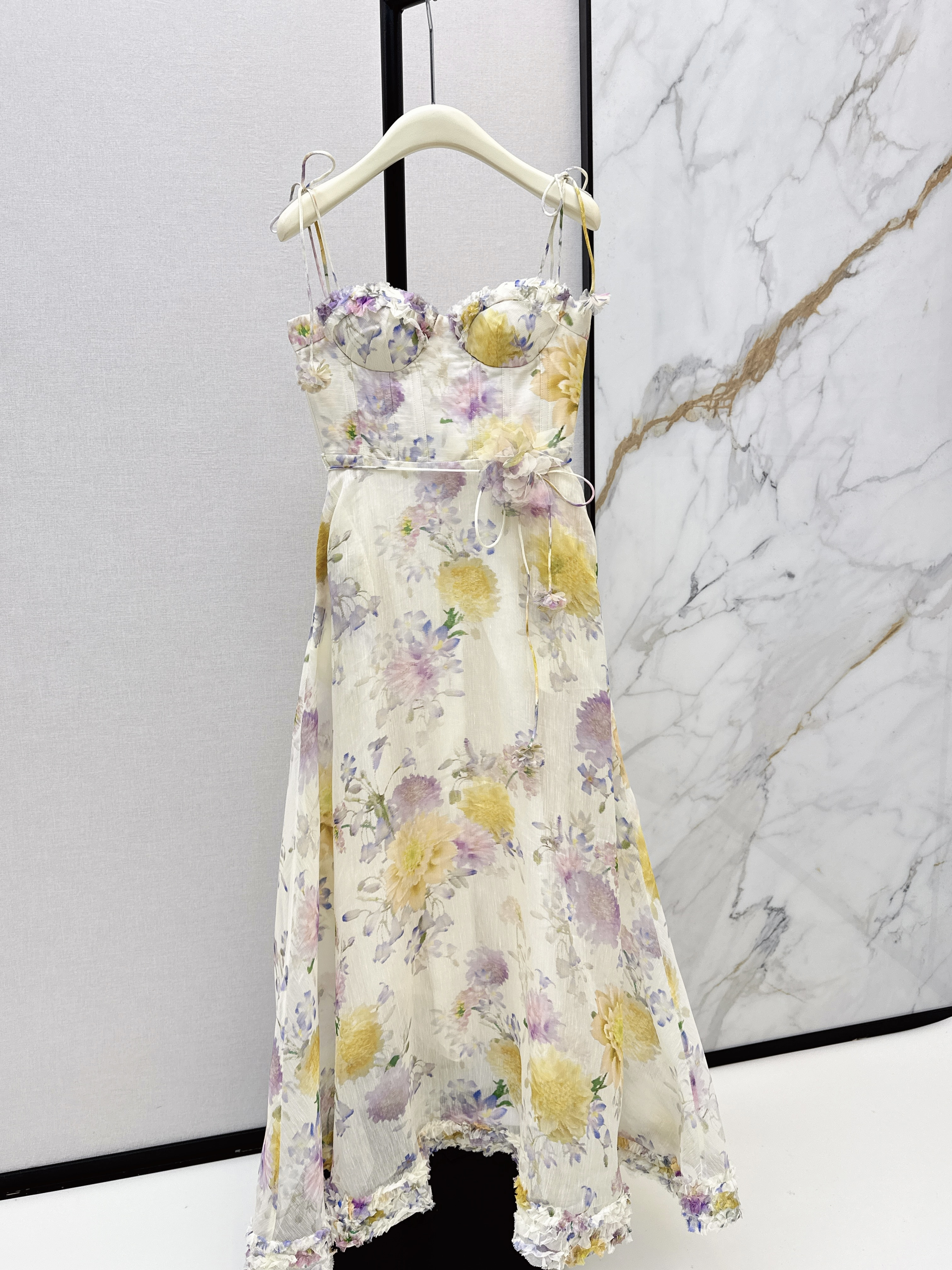 Zimm New floral bustier midi dress
