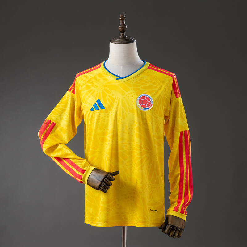 Colombia 2026 Home Long Sleeve Fan Jersey