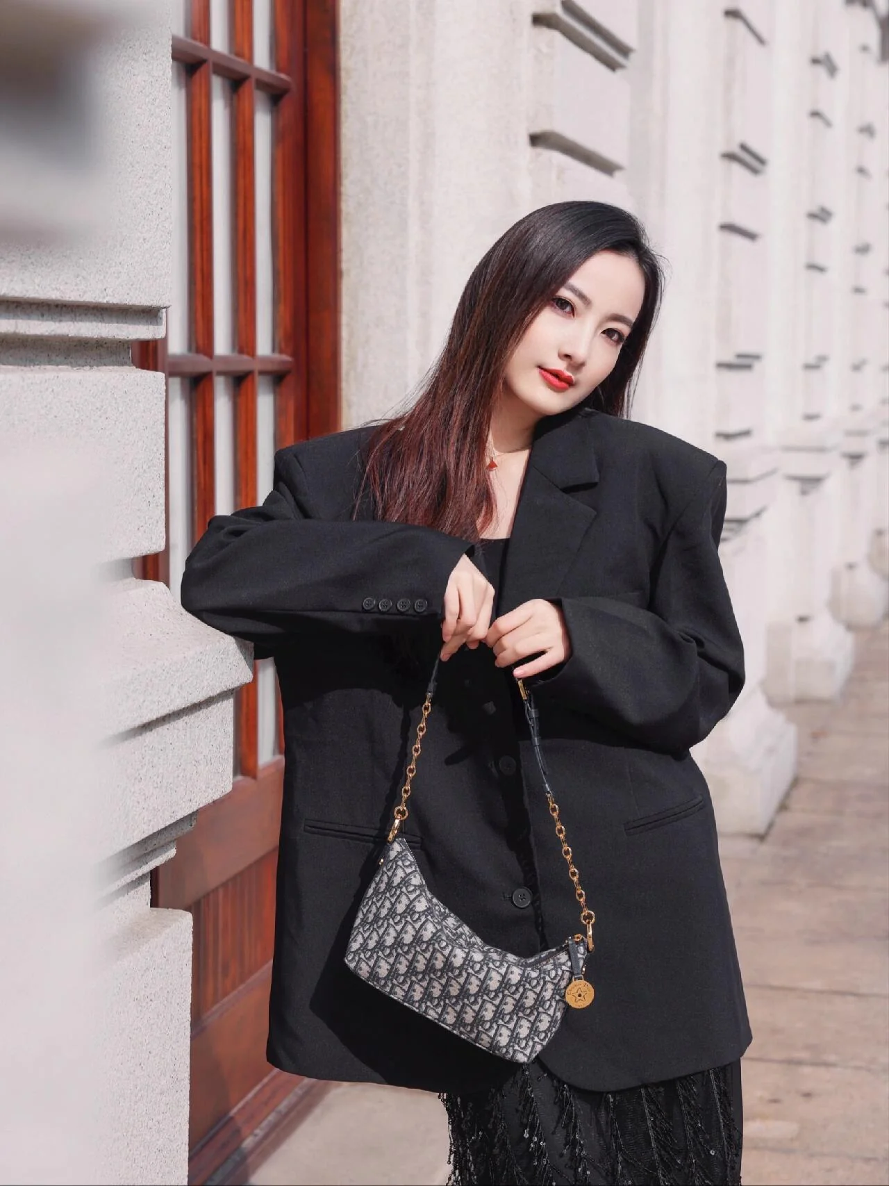 CD High version 💯 Denim lunchbox bag