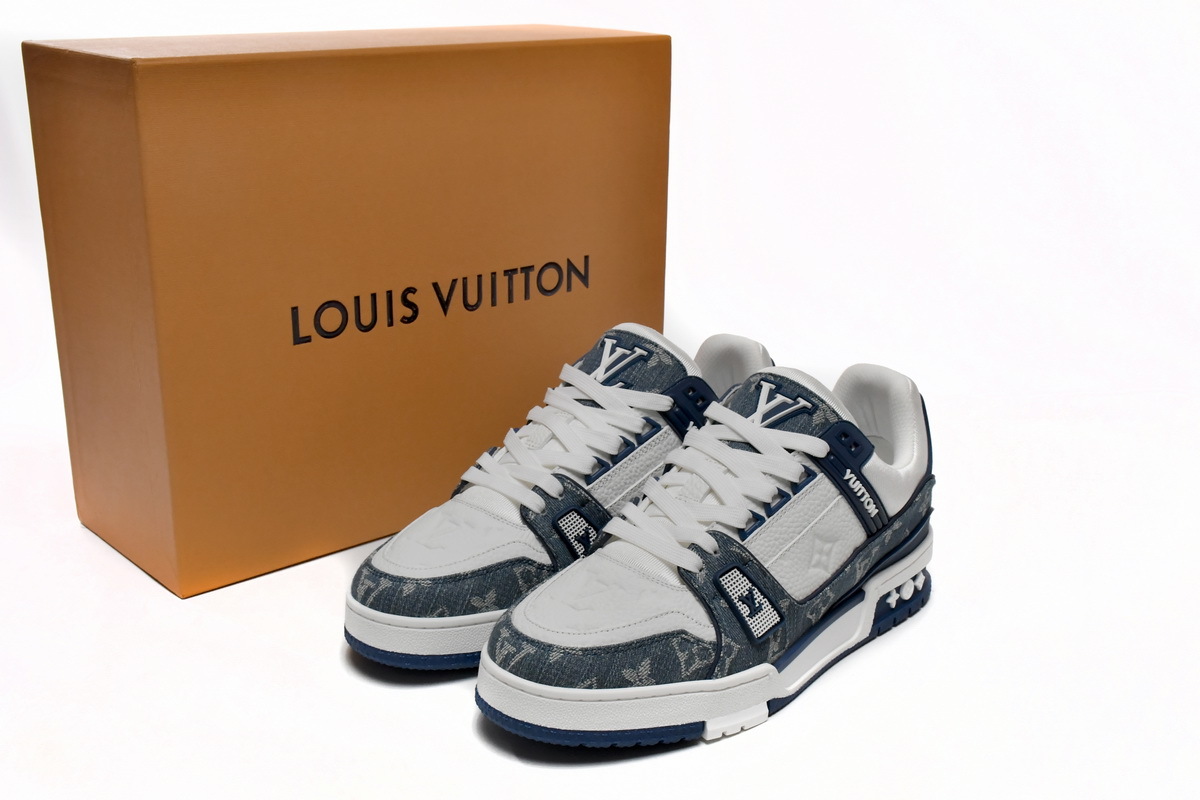 Pkkicks God Batch LOUIS VUITTON Trainer Cowboy Blue FD0291