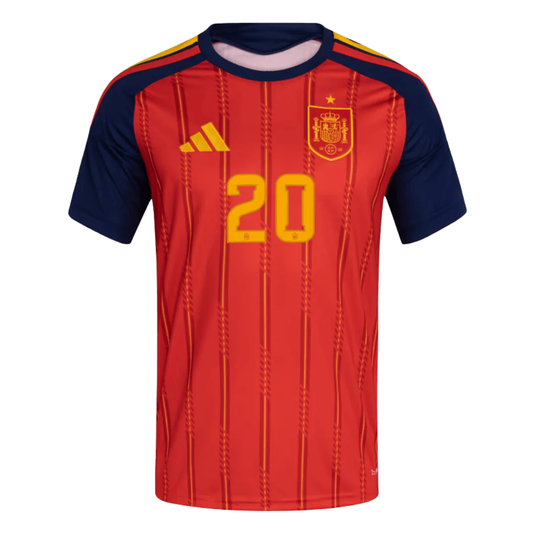 PEDRI #20 Spain Home Soccer Jersey 2026 World Cup