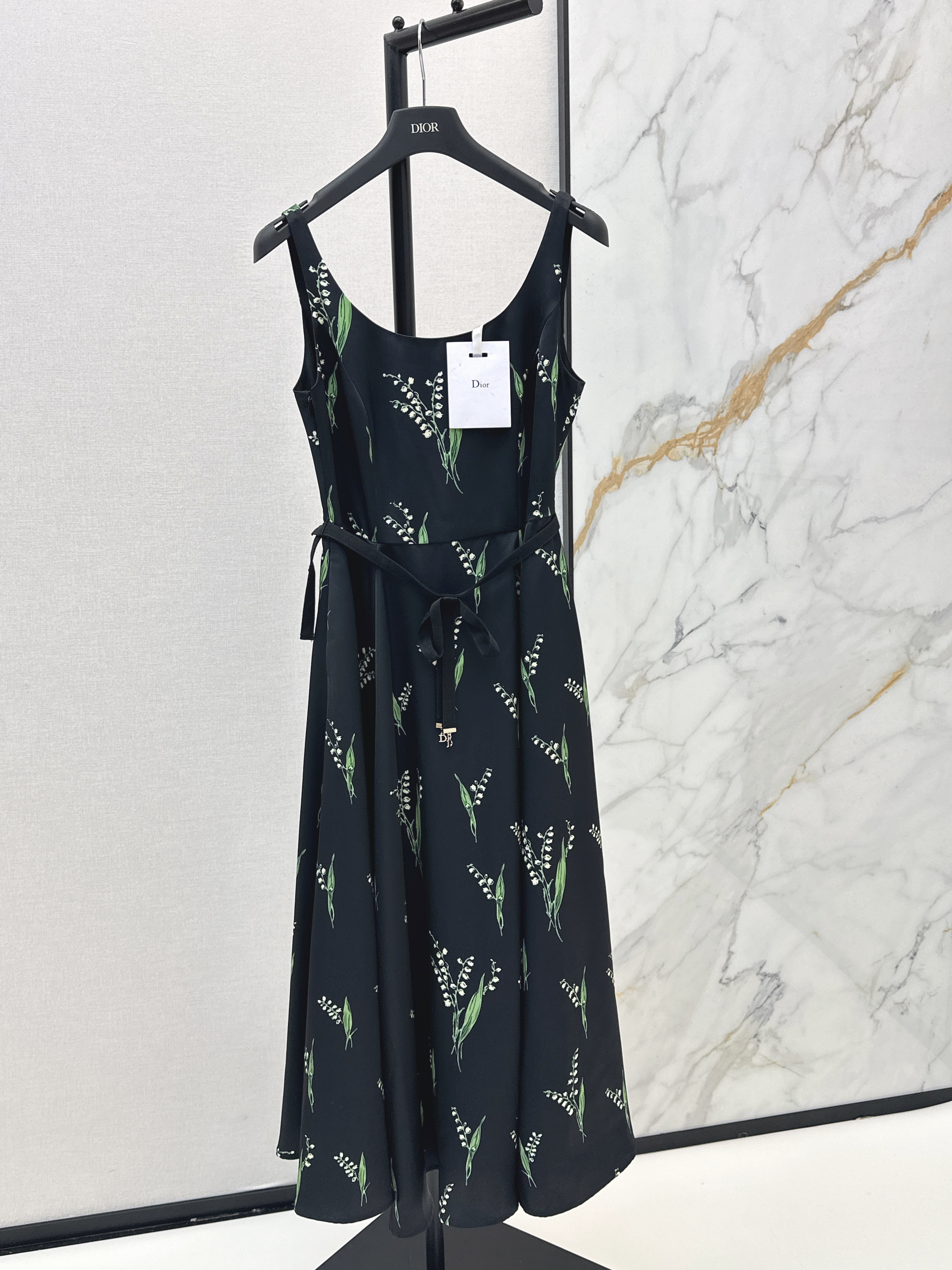 CD New Printed Spaghetti Strap Dress