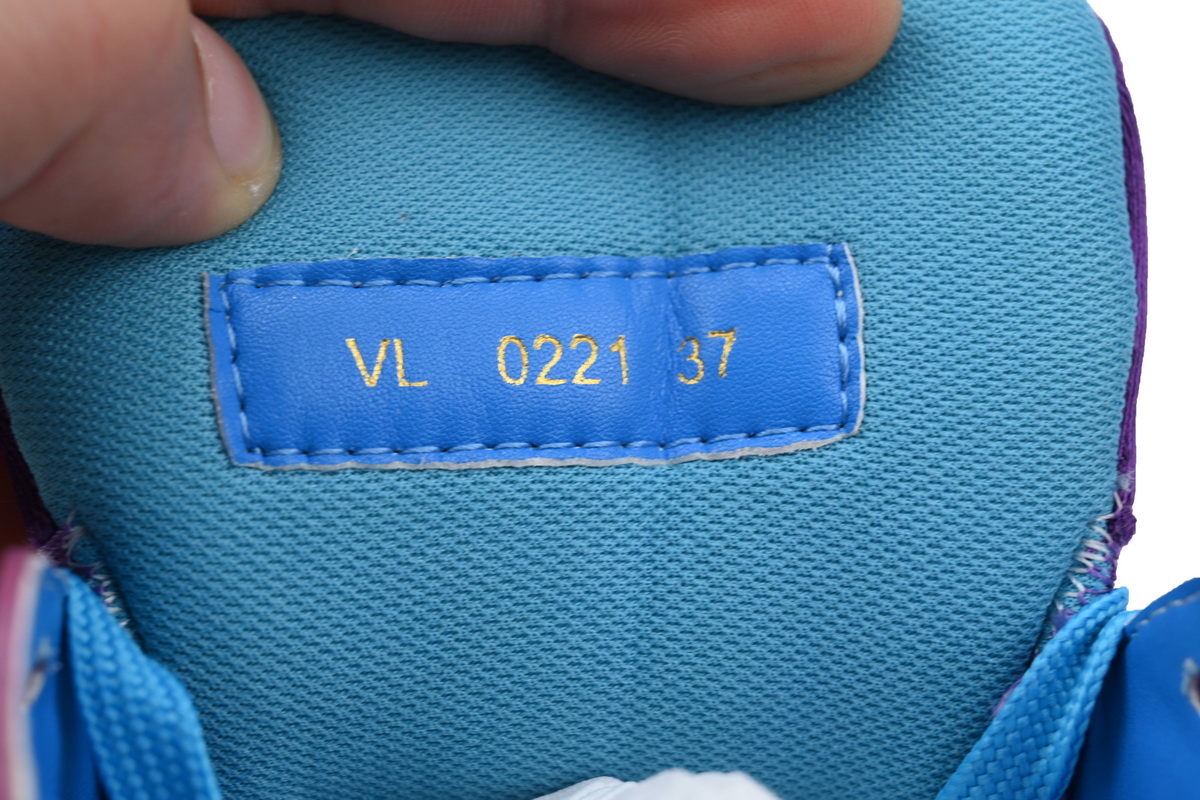 Pkkicks God Batch Louis Vuitton Blue LV Trainer Crystals