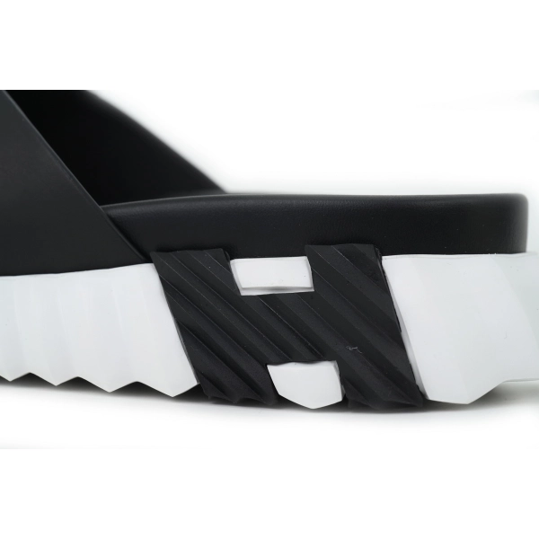 HERMES  Infra Sandals 'Black and White'