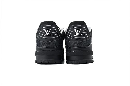 Pkkicks God Batch Louis Vuitton Sneakers Black Denim Fabric (NFC)