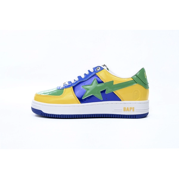 Cheap Fake Bape Sta Low Black Yellow Green Orchid 1180 191 004 A