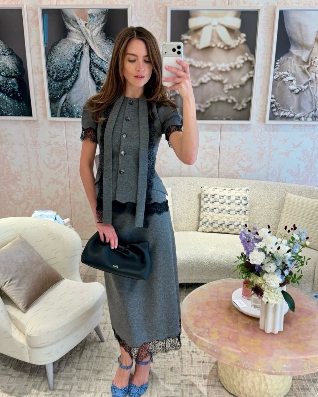CD New Patchwork lace skirt