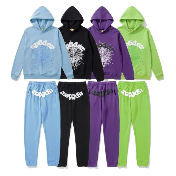 Sp5der Set  Blue, Black, Purple, Green