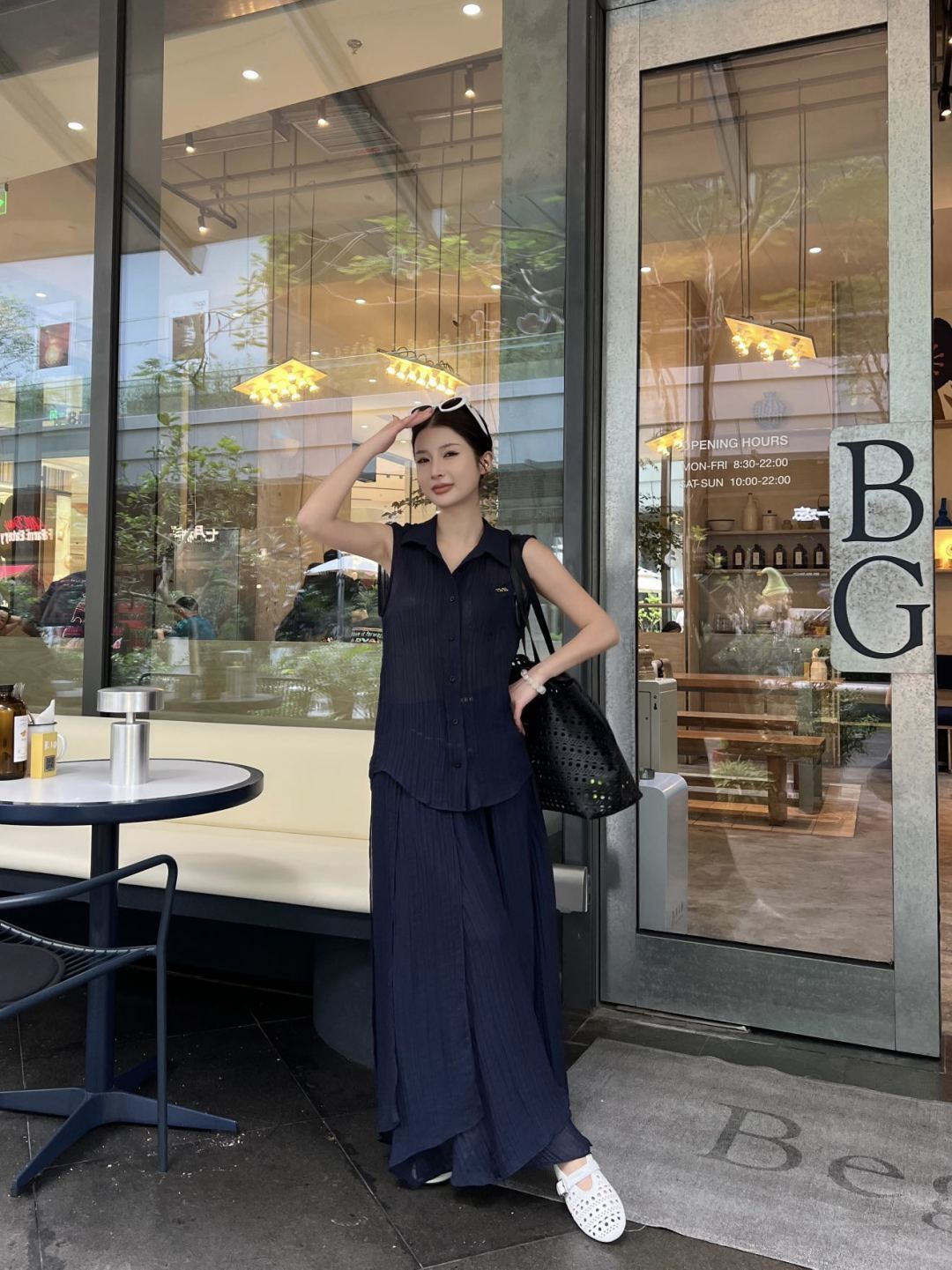 CD New sleeveless top + skirt set