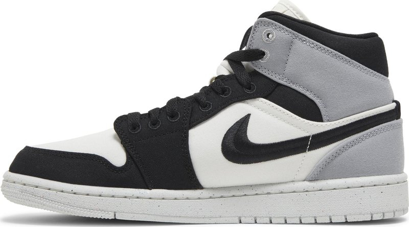 Wmns Air Jordan 1 Mid SE 'Light Steel Grey Canvas' DV0427-100