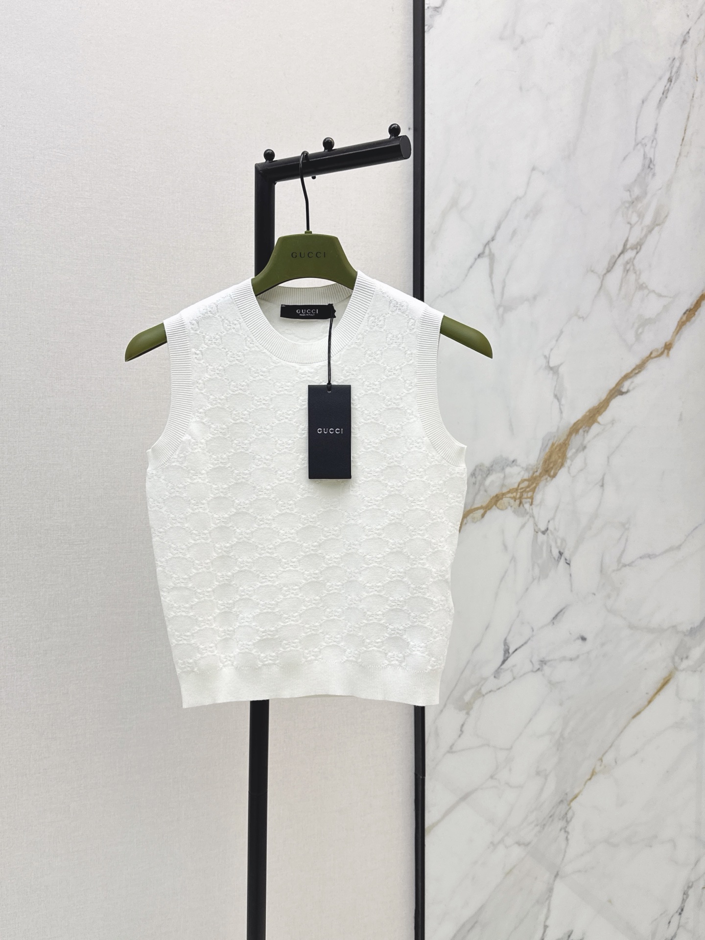 Guc New Jacquard sleeveless knitwear