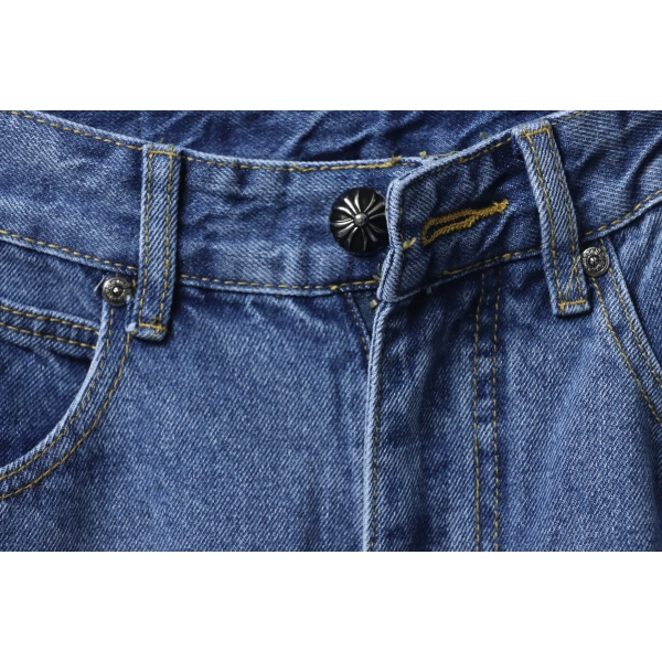 Chrome Hearts Miami Art Basel White Black Cross Patch Jeans