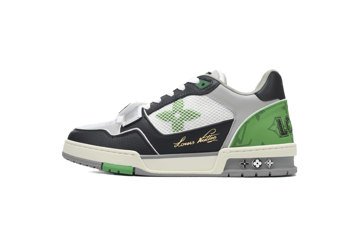Pkkicks God Batch LOUIS VUITTON Trainer Black Green