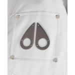 Moose Knuckles White Jacket White Wool Collar（NFC)