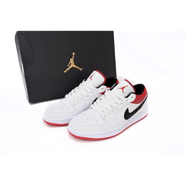Air Jordan aj1 Low White Red Chicago 553558-118