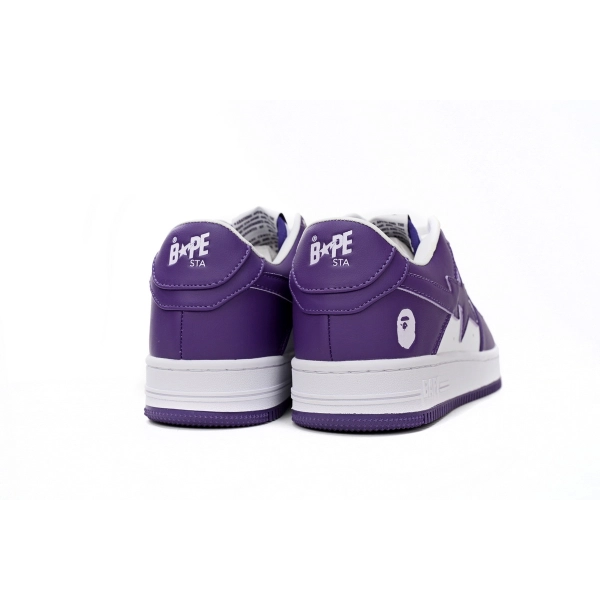 Cheap  Fake BapeSta A Bathing Ape  Low White Purple 1170 0191 007