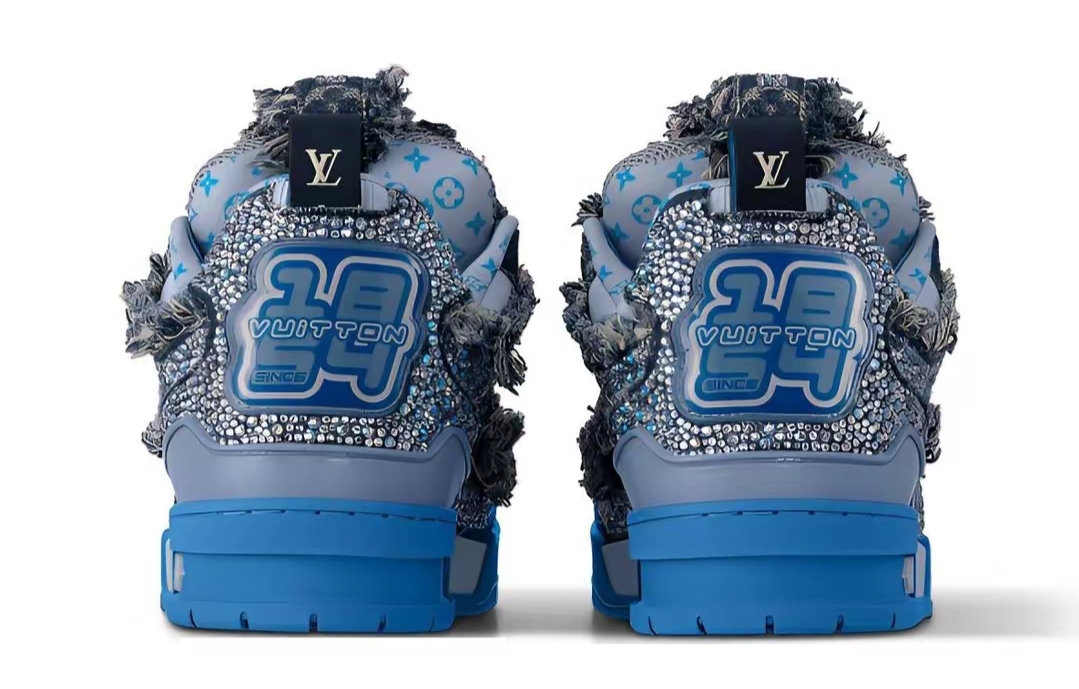 Pkkicks God Batch LOUIS VUITTON Blue Water Diamond