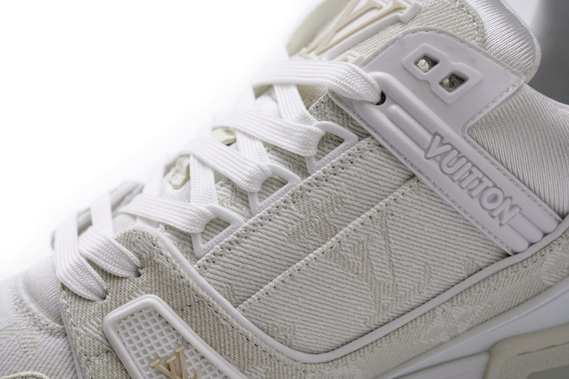 Pkkicks God Batch LOUIS VUITTON Trainer White Denim MS0241