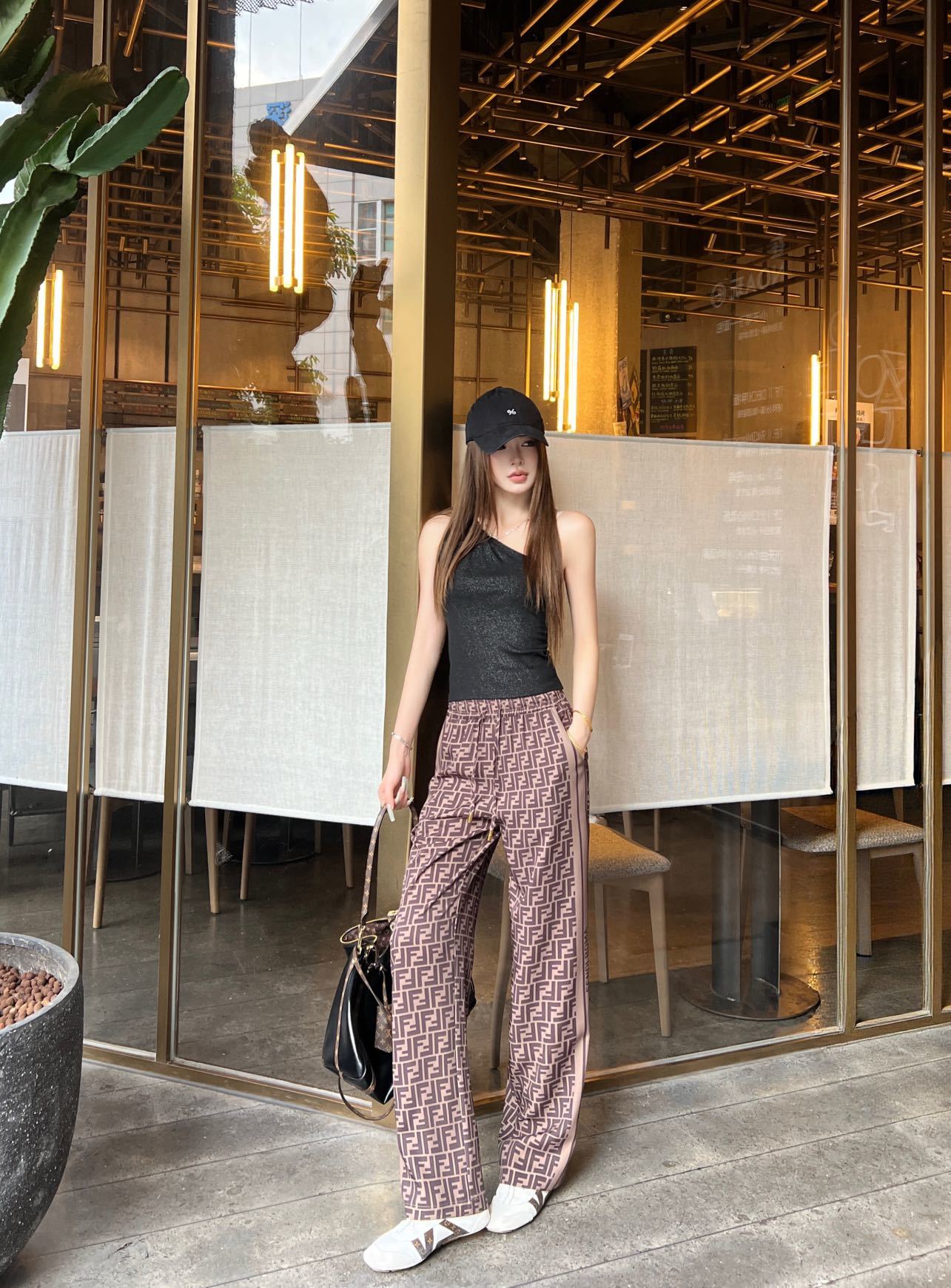 Fend New Drawstring wide-leg pants