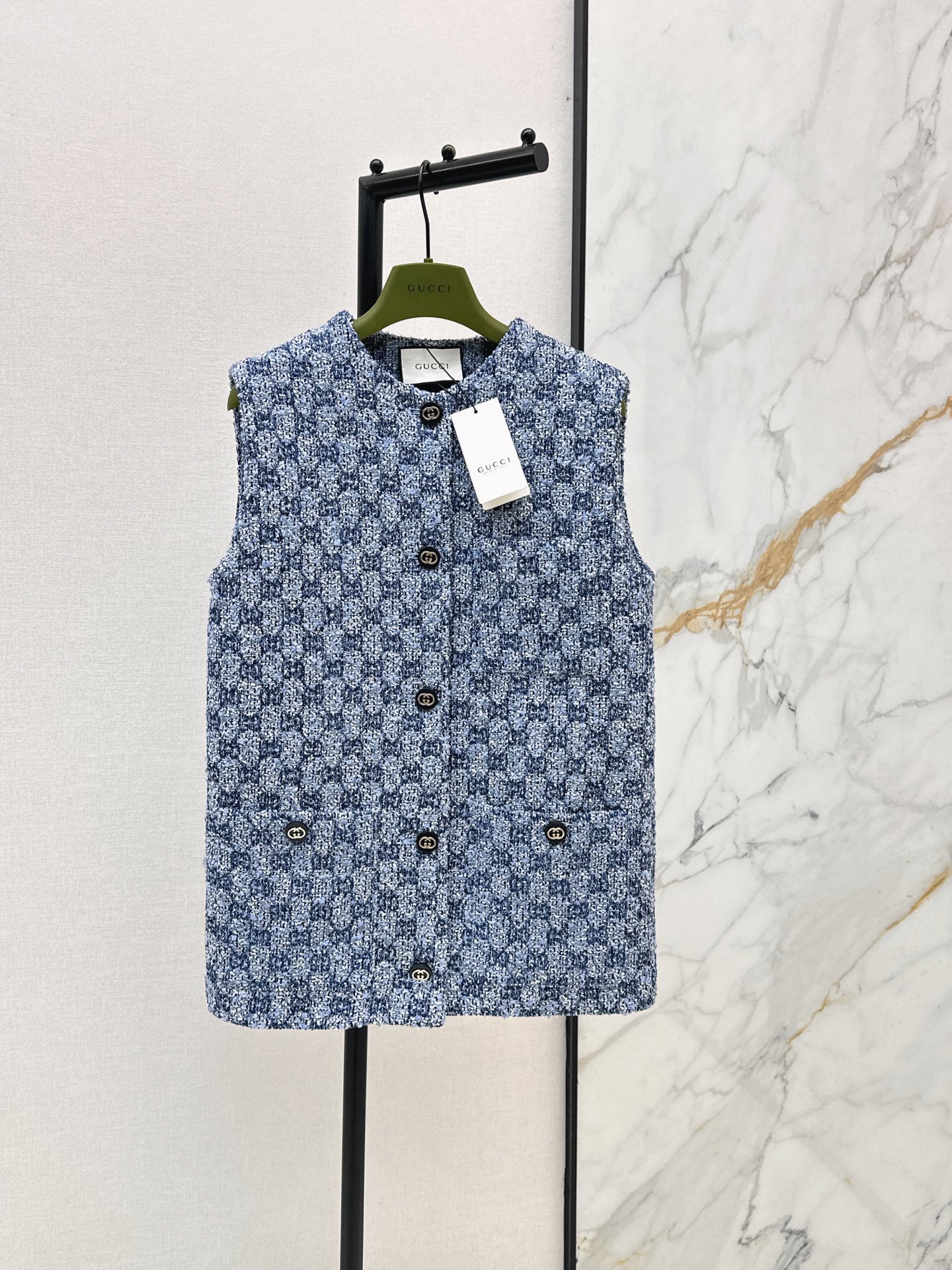 Guc New Quilted tweed vest
