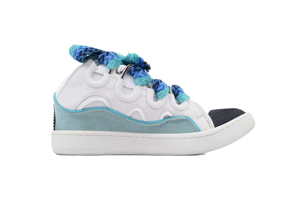 Lanvin Curb Sneakers White Blue