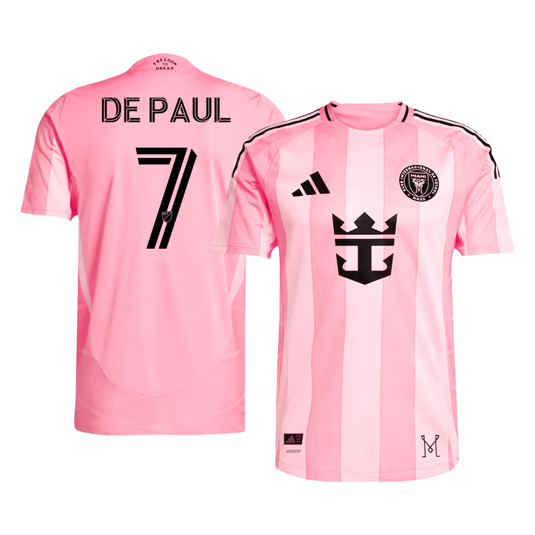 DE PAUL #7 Inter Miami CF Home Player Version Soccer Jersey 2025