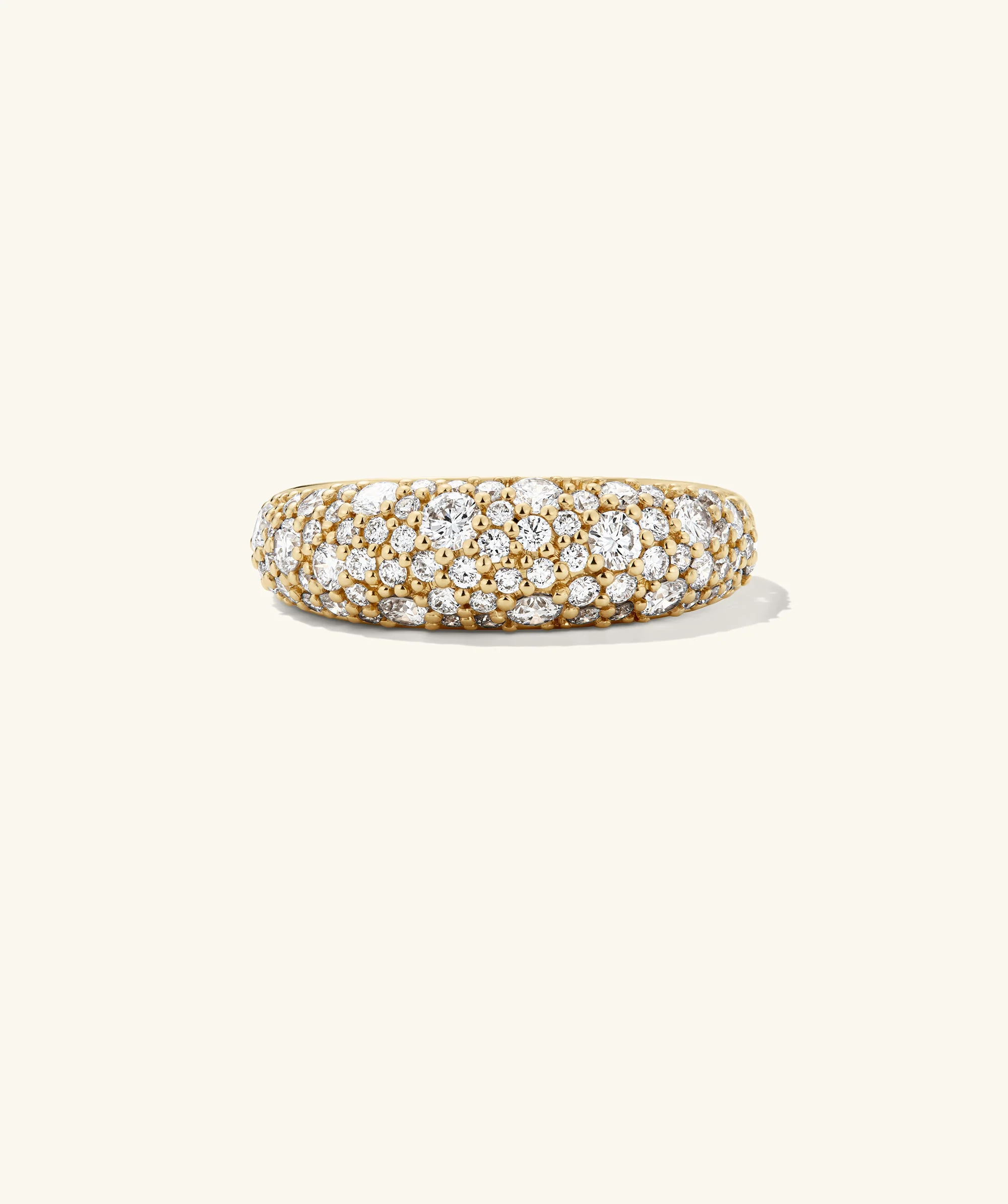 Dôme Pavé Lab Grown Diamond Ring