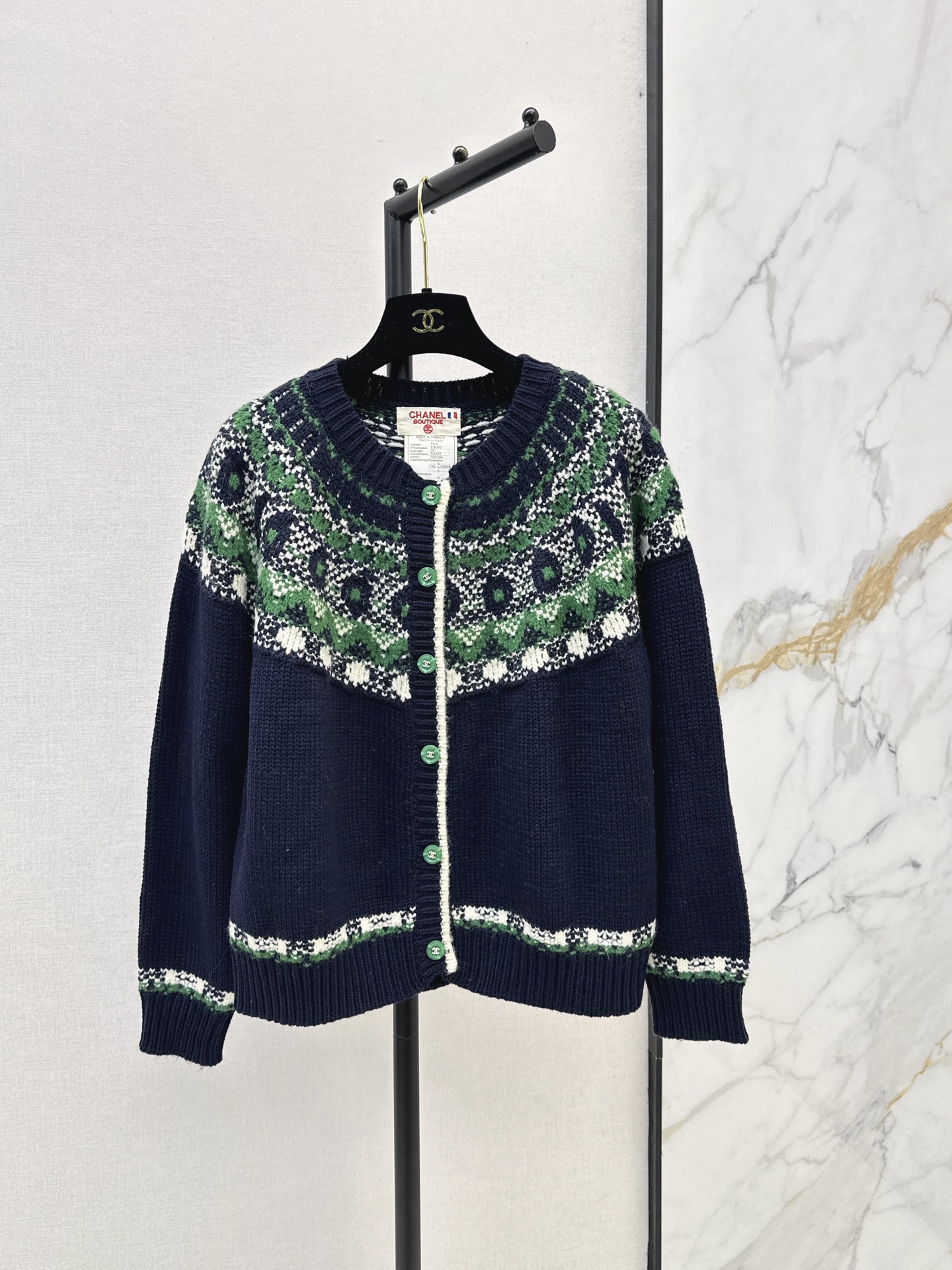 Chan New Vintage Fair Isle Cardigan
