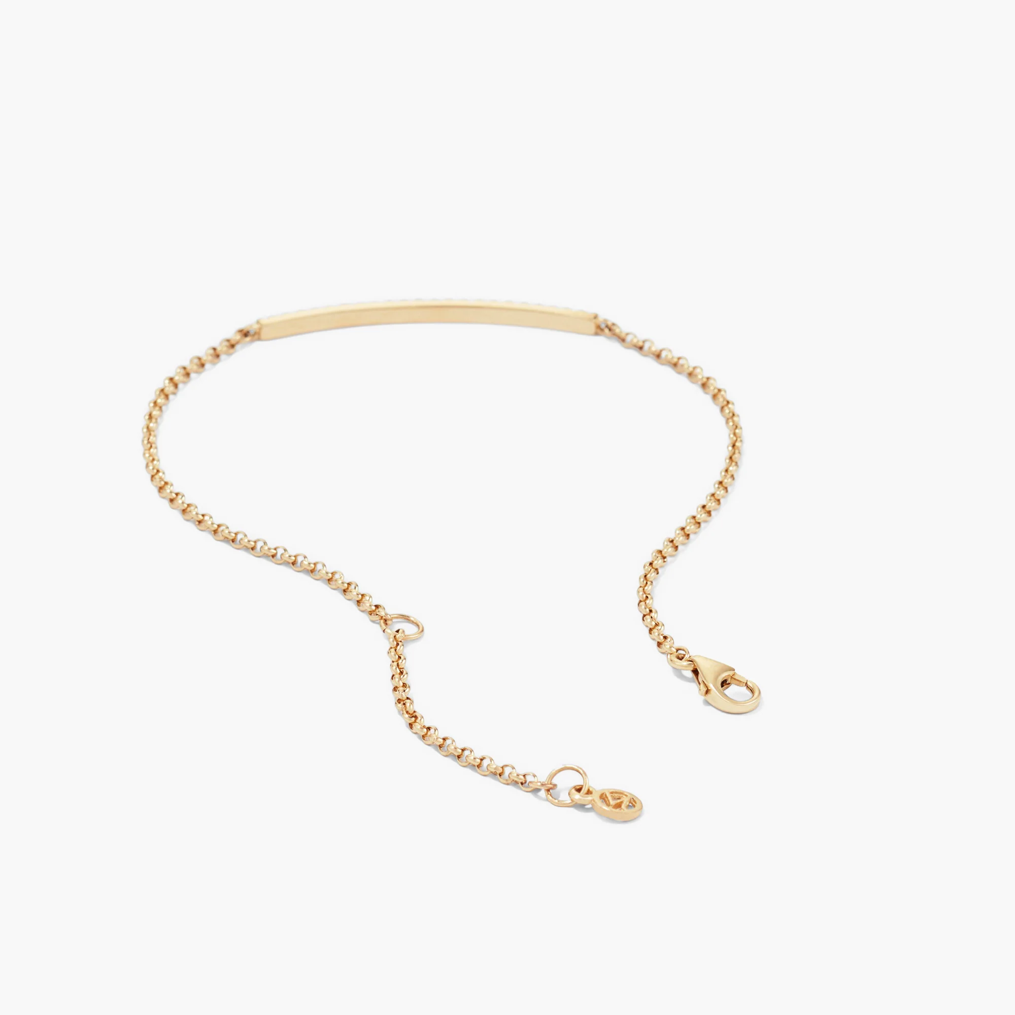 Pave Diamond Bar Bracelet