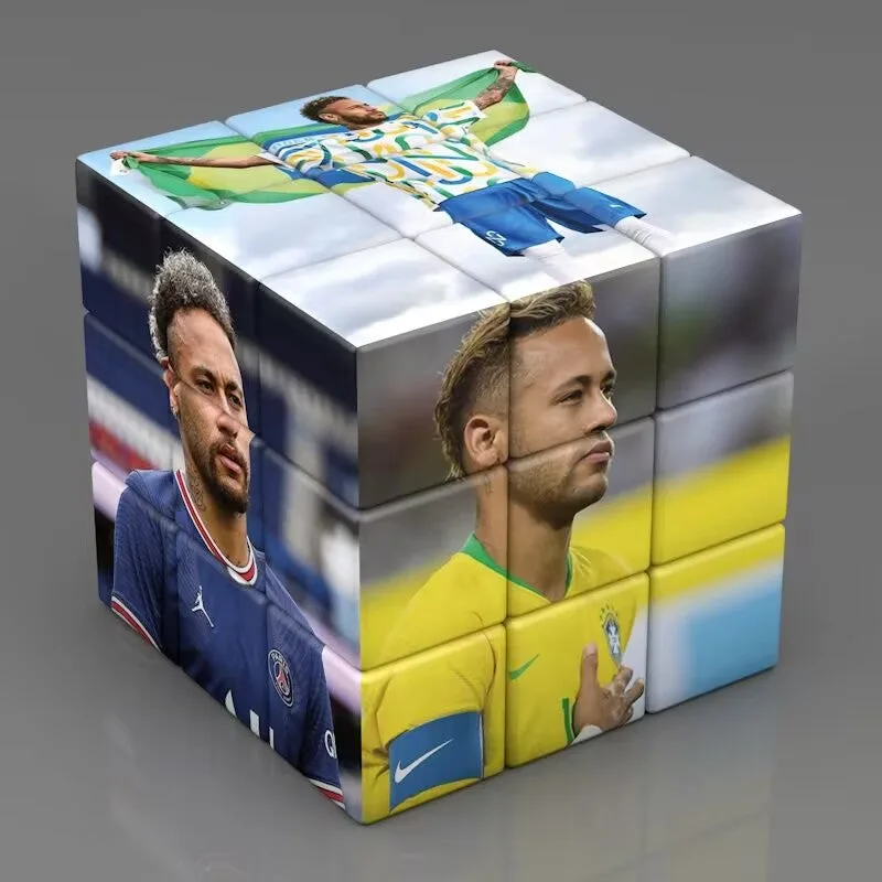 Cristiano Ronaldo  Messi  Neymar Jr  Rubix Cube