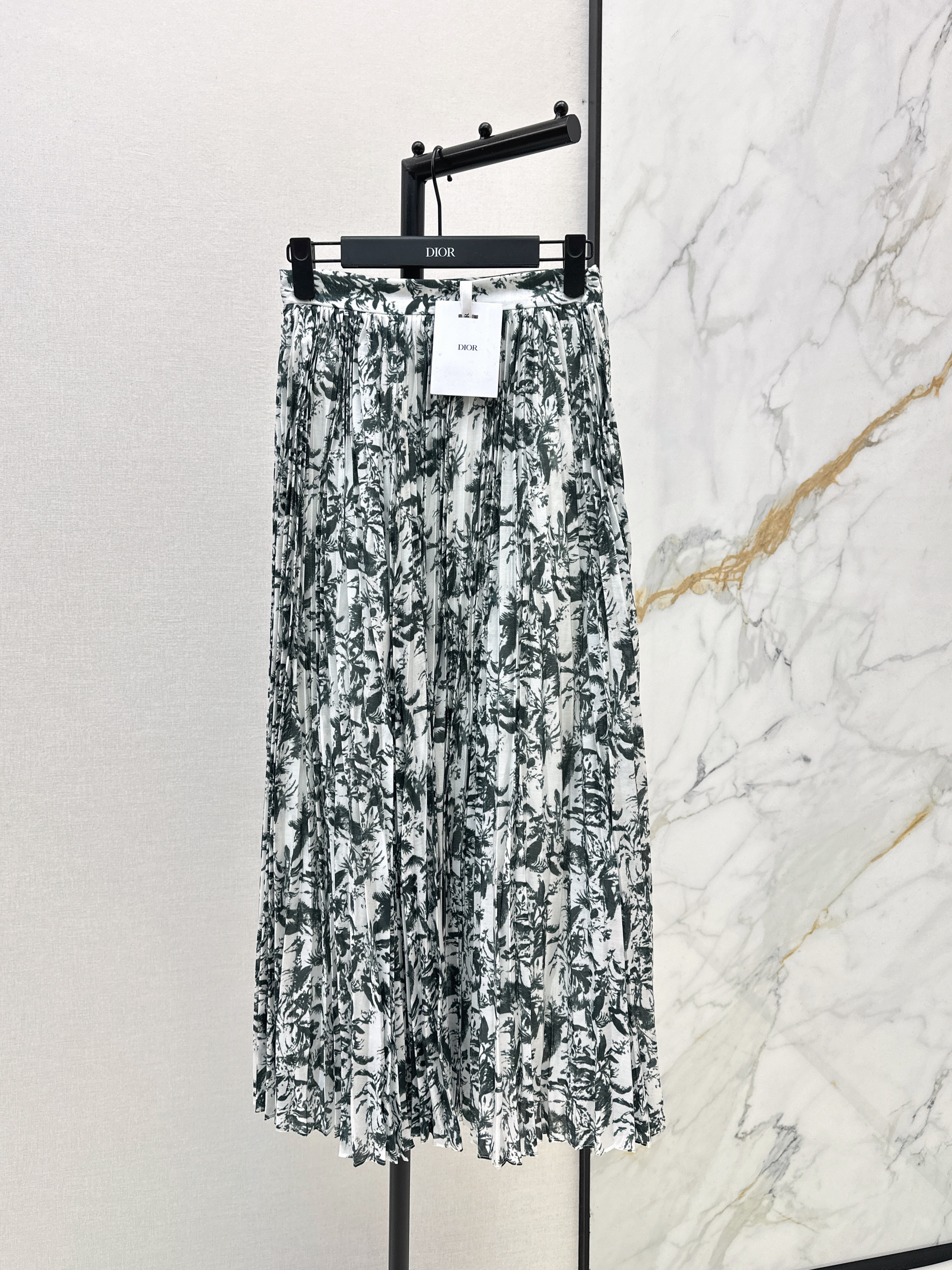 CD New print pleated skirt