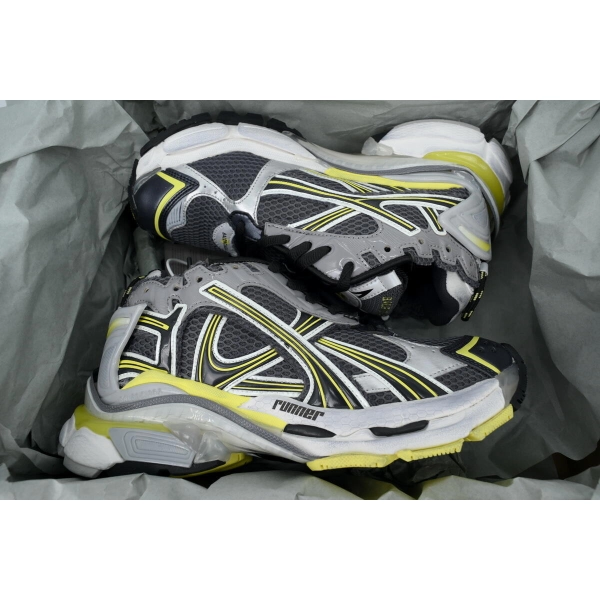 Balenciaga Runner Sneaker Grey Black Yellow 772767 W3RMU 1279