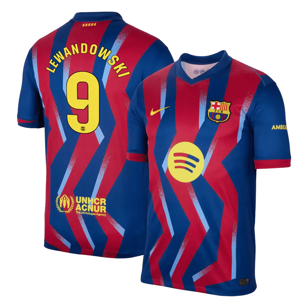 LEWANDOWSKI #9 Barcelona Fourth Away 'El Clásico' Jersey 2025/26