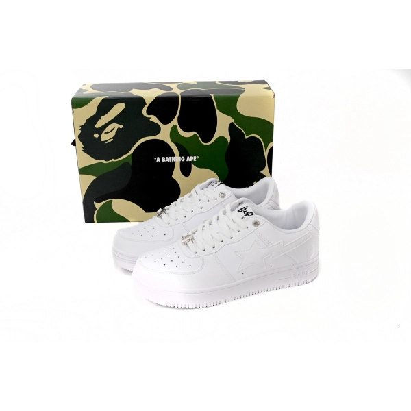 A Bathing Ape Bape Sta Low White