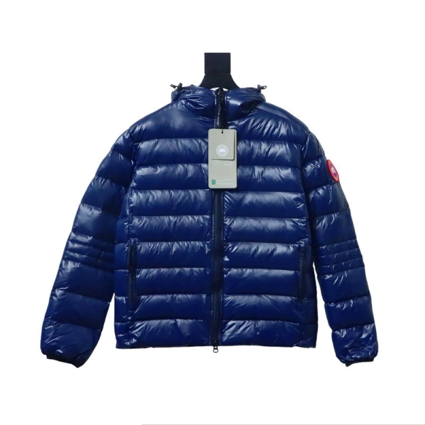 copy of Canada Goose Puff Checkered Down Jacket Dark Blue