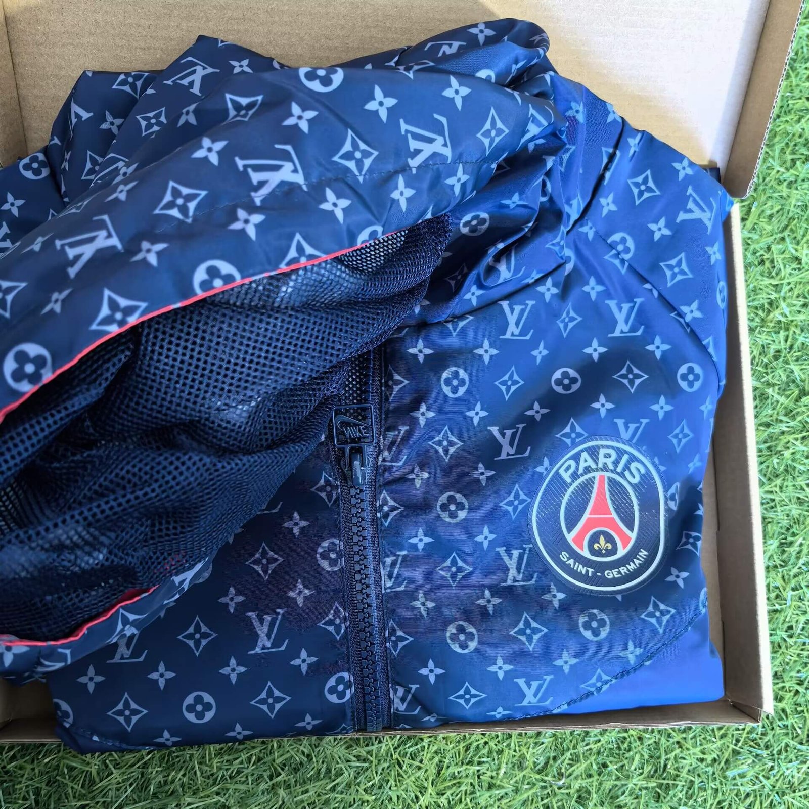Mens Mystery Football Windbreaker With Hood