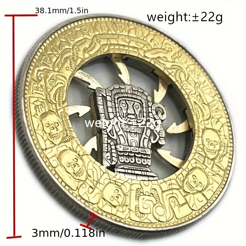 USA Movable Mechanical Coin 'Trap Coin' Roman Booteen Coin Hobo Nickel Morgan Dollar Amazing Art Collectible Creative Gift Handmade Commemoration Coin