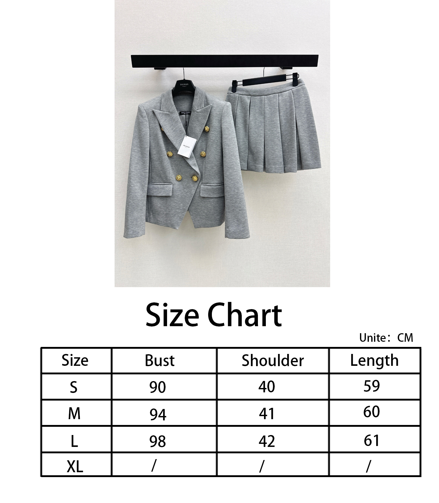 Bal NEW suit blazer pleated skirt set