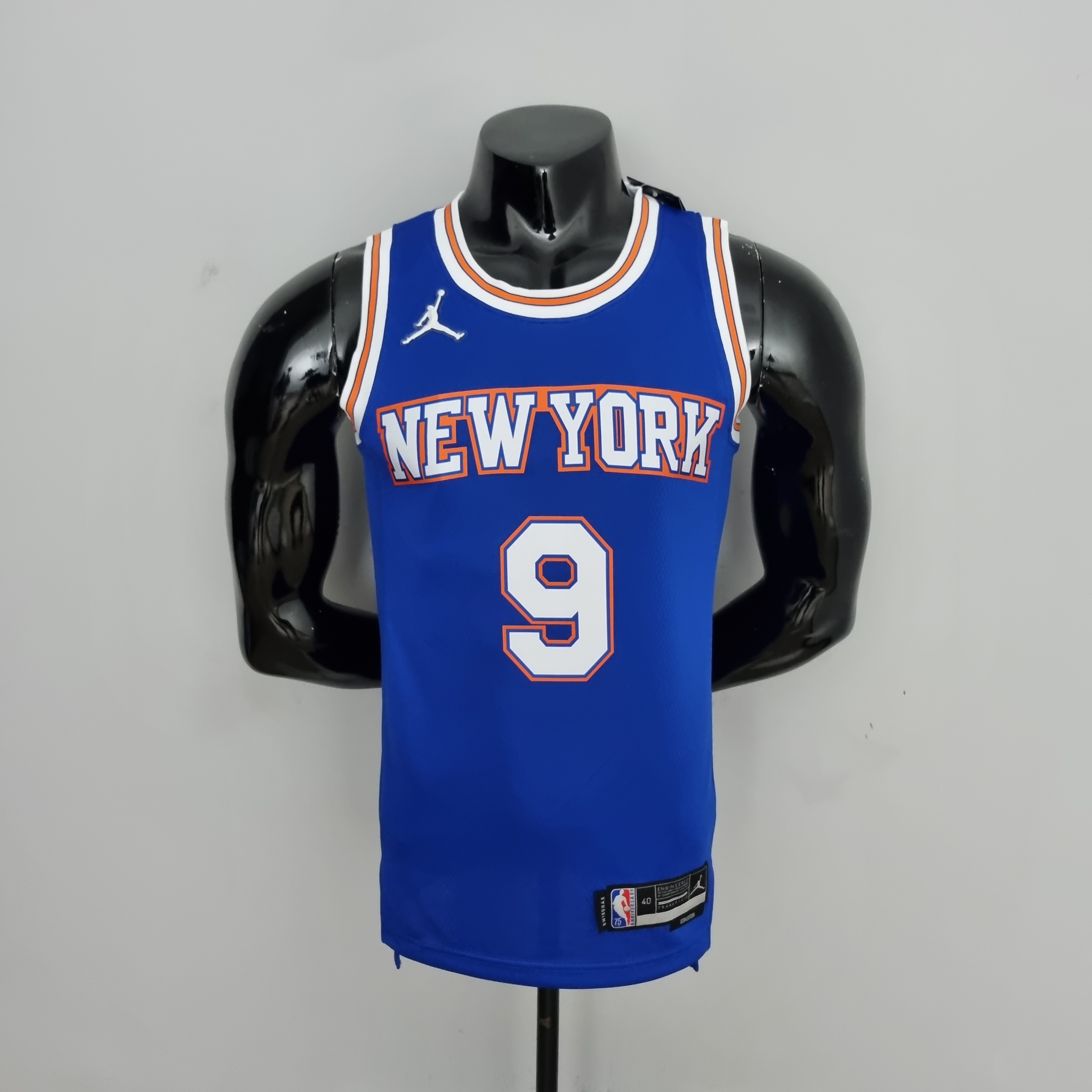 RJ Barrett New York Knicks 75th Anniversary Swingman Jersey Blue